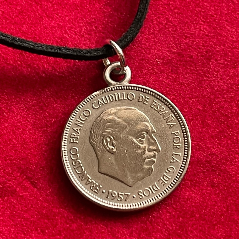 Spain Coin Pendant Necklace